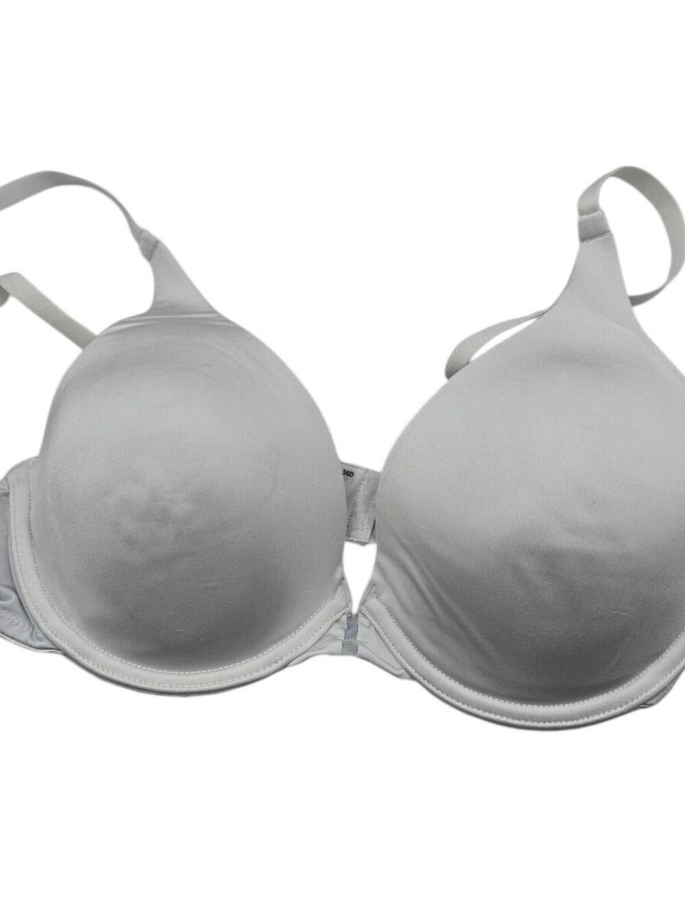Vassarette Womens Sz 36D Classic T Shirt Bra Solid White
